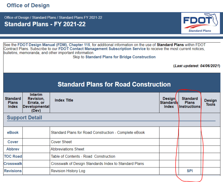 FDOT STANDARD PLANS 202122 UPDATE TRAINING